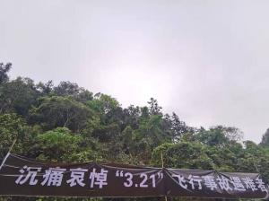 “3·21”東航MU5735航空器飛行事故 現場舉行遇難者哀悼活動