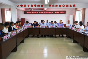 广西金融监管局与合众人寿广西分公司党支部开展主题党日暨公益捐赠活动