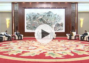 韦韬会见中国数联物流董事长张健