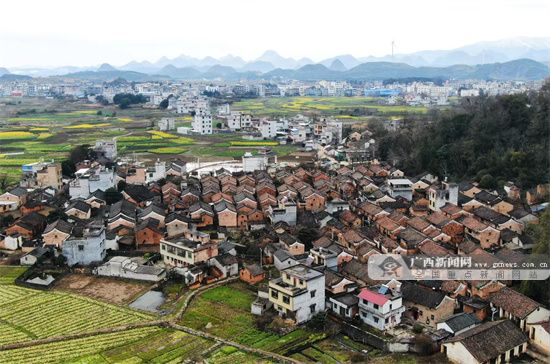 贺州市富川瑶族自治县麦岭镇宝塔街实景图.