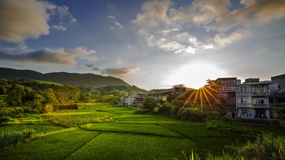 广西宁明美丽的小山村