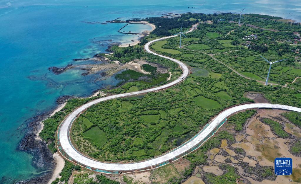 鳥瞰海南環島旅遊公路-廣西新聞網