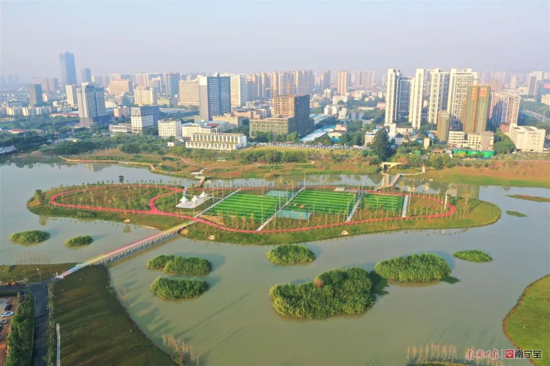 南宁明月湖公园湖心岛建成开放-广西新闻网