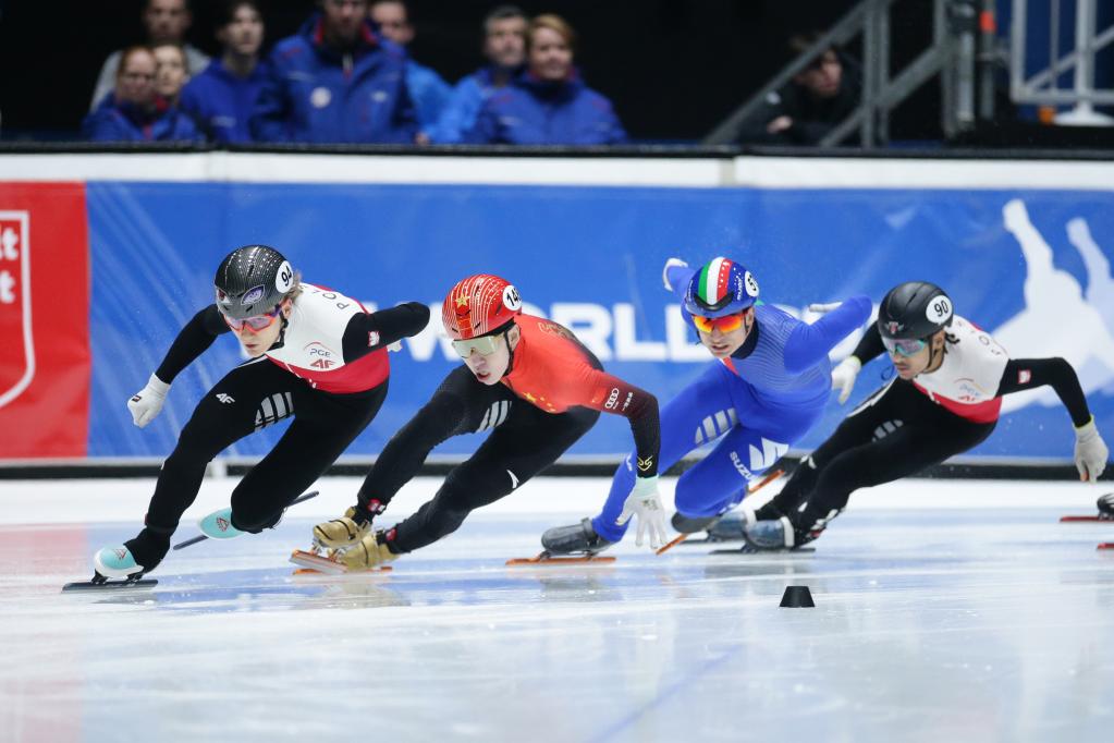 短道速滑世界杯荷兰多德雷赫特站：林孝埈夺男子500米金牌