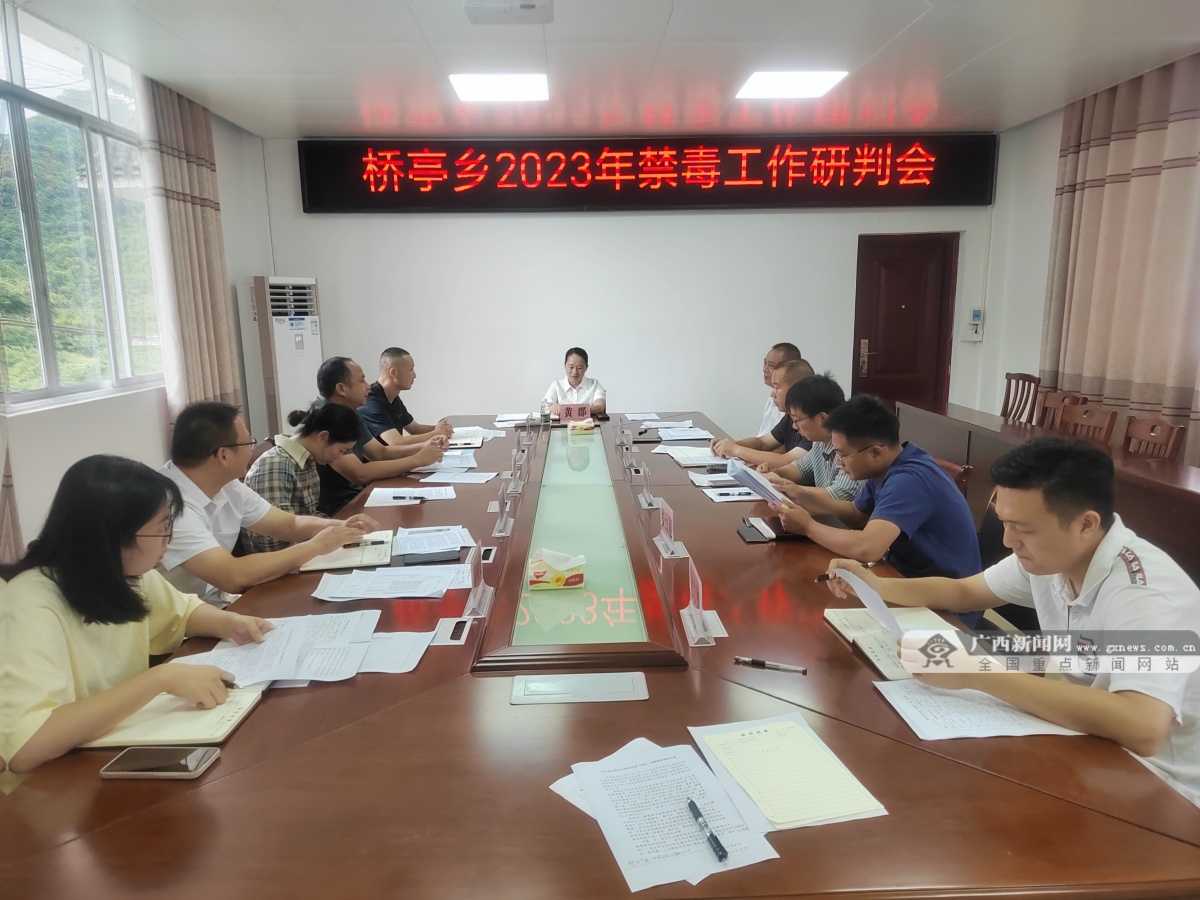 平乐县桥亭乡开展2023年"6.26国际禁毒日"宣传活动