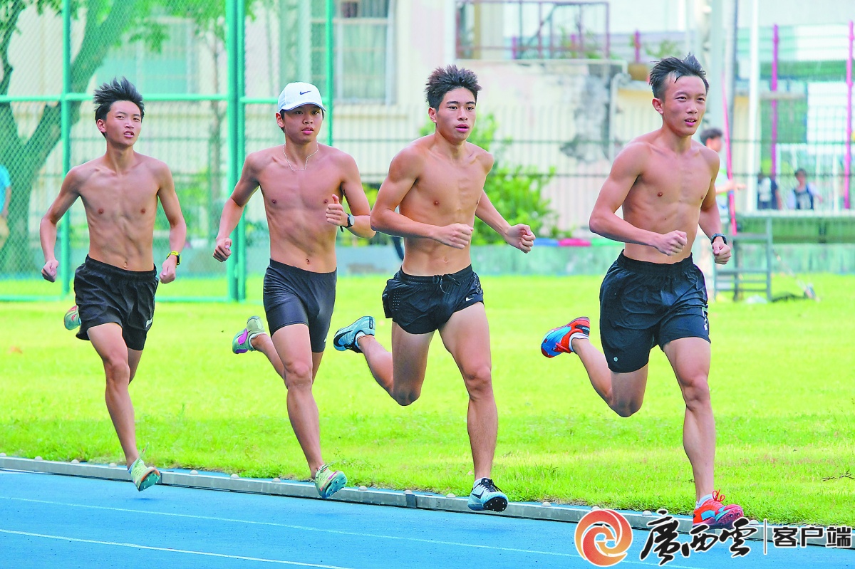 男子中长跑运动员状态良好。本文图片均广西日报-广西云客户端记者 周军 摄