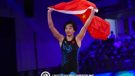 廣西女子自由跤隊第一位世青賽冠軍誕生！