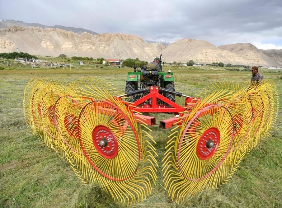 新疆帕米爾高原牧區打草季收割忙