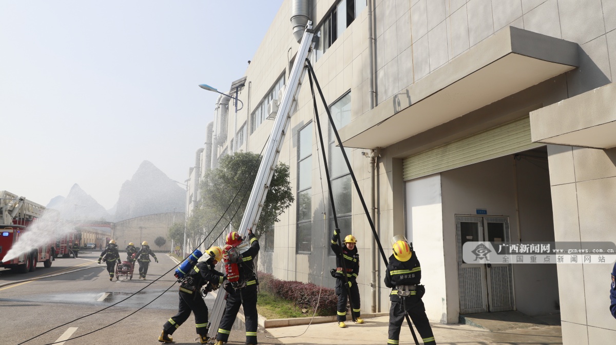 桂林市消防救援支队到荔