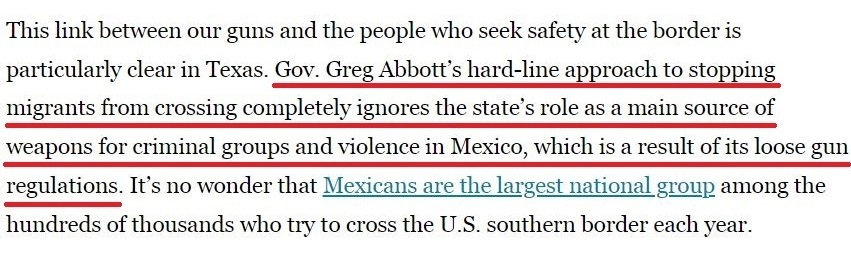 美国的枪同时搞乱了边境墙两边