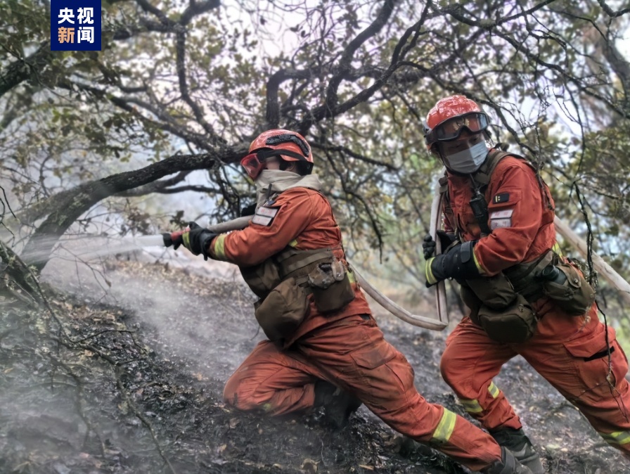 四川雅江森林火灾2号火场西北线明火被扑灭