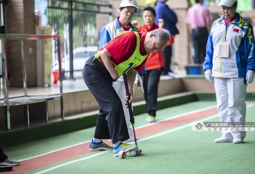 广西军休老年大学民族团结杯门球比赛在河池举办