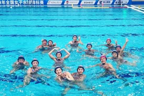 时隔八年！广西女子水球队再次登顶全国锦标赛