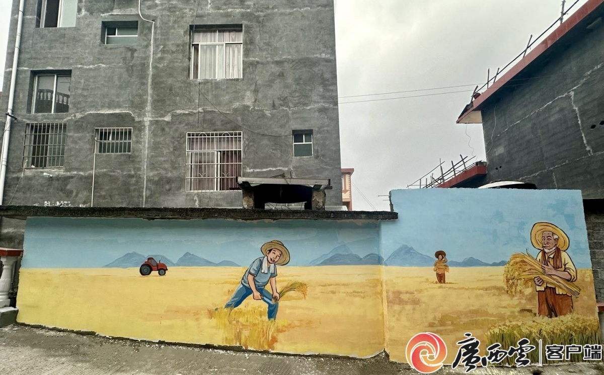 东兰长江镇|缤纷墙绘扮靓美丽乡村