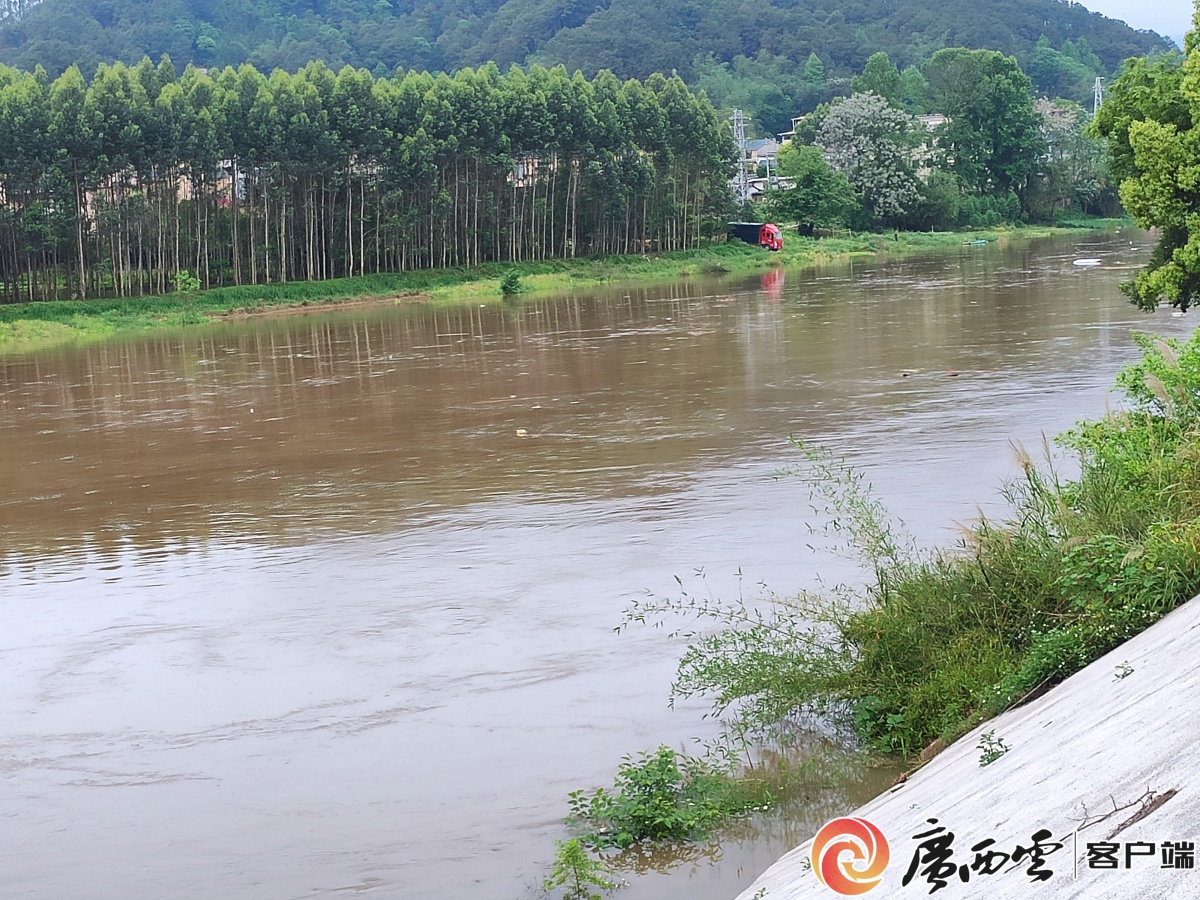 广西4条河流4个站出现超警洪水(图1)