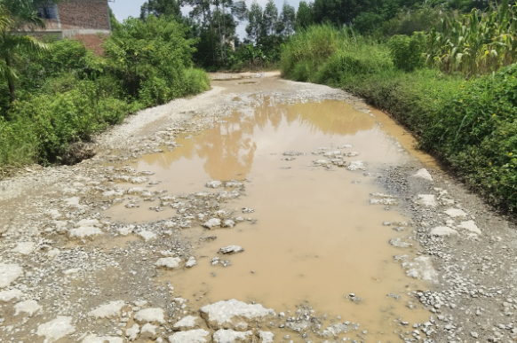 坑坑洼洼！南宁一“白改黑”道路被打烂两年多无人管，部门回应