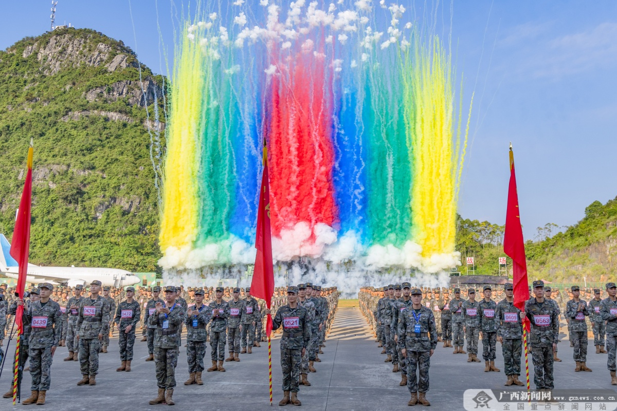 武警广西总队开展群众性练兵比武暨基础训练创（破）纪录竞赛活动