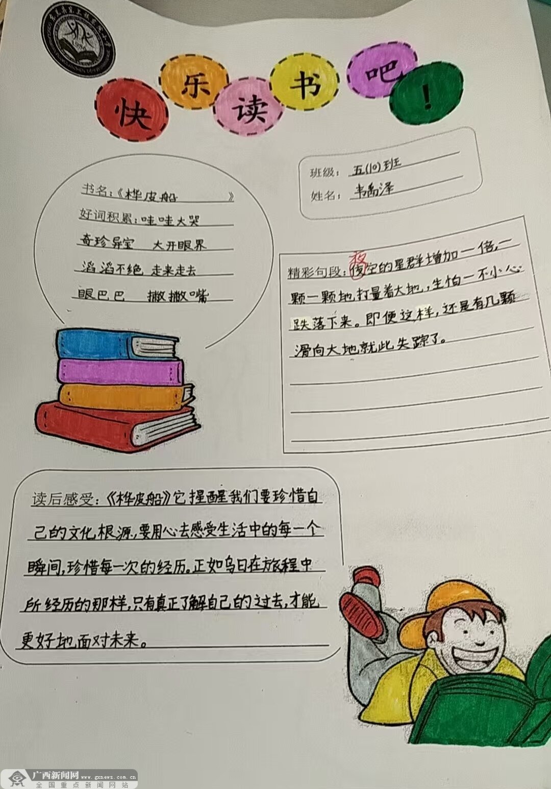 �ӳ��ж�ԺСѧ�壨10����ͬѧ���Ķ������Ͼ��¡������