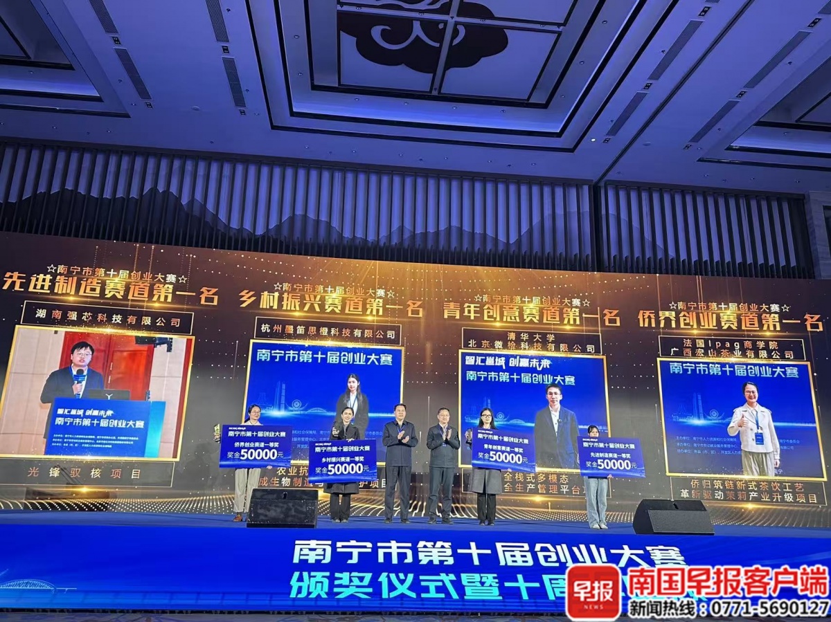 10年间南宁创业大赛获奖项目孵化产值达200亿元(图2)