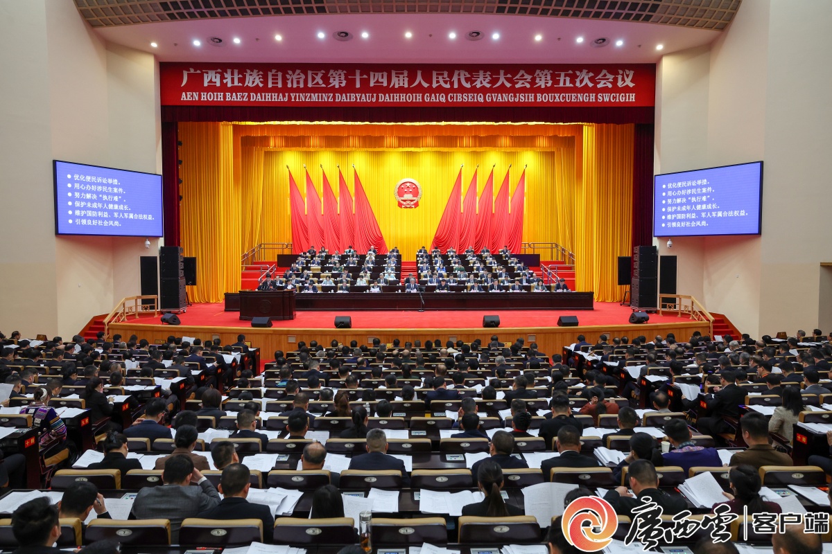 自治区十四届人大五次会议举行第二次全体会议