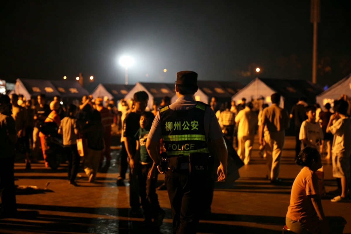 警灯彻夜闪烁，只为一份守护！广西公安1700多警力坚守震区第一线